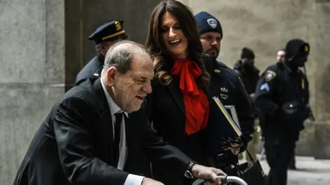 Getty Images Harvey Weinstein and his attorney Donna Rotunno,