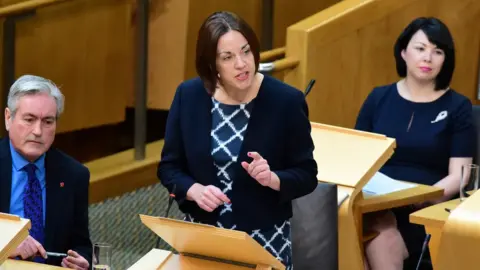 Getty Images Kezia Dugdale in parliament