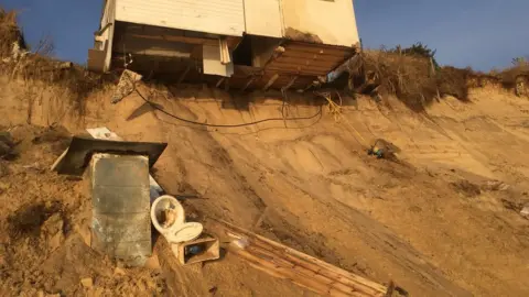 Toilet on beach