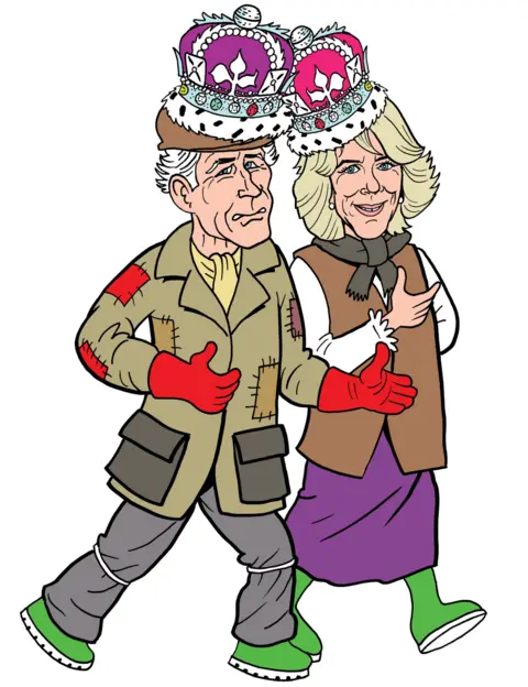 DC Thomson/Beano King Charles III and Queen Camilla