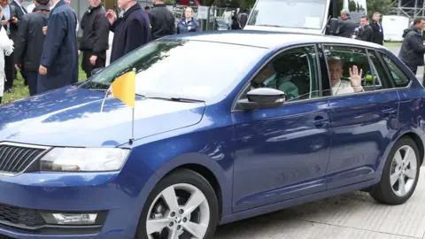 WMOF2018/MAXWELL PHOTOGRAPHY / POOL The blue Skoda Rapid will be used to help transport families to new homes