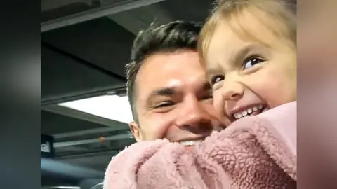 Supplied Erik reunited with his daughter