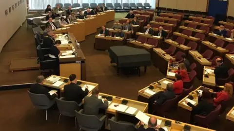 Southend-on-Sea Borough Council Southend councillors at the meeting