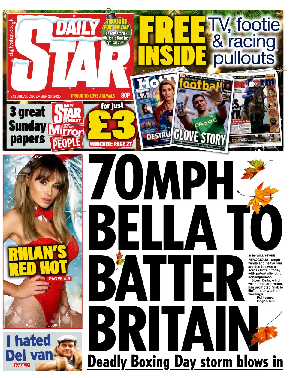 BBC Daily Star front page