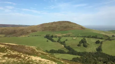 Angie Walshaw The view of Caer Caradoc from Wilstone Hill