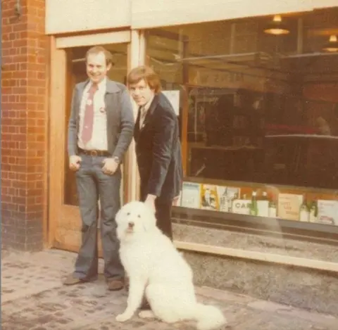 Gay's the Word/ Instagarm Peter is pictured on the left outside Gay’s the Word, alongside fellow bookshop founder Ernest Hole