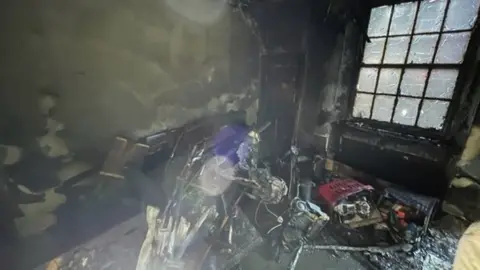 Cumbria Fire and Rescue Service Smoke damage to the house