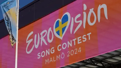 BBC A Eurovision logo in Malmo