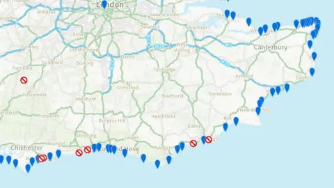 EA Environment Agency pollution map