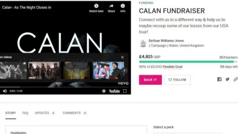 Indiegogo.com/Calan A screen grab of the fundraising page