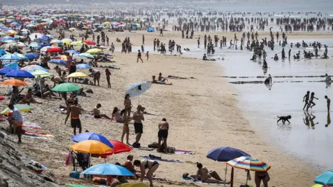 EPA Caparica beach near Lisbon, Portugal - 4 August