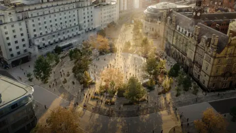 Re-form Landscape Architecture Leeds City Sqaure plans