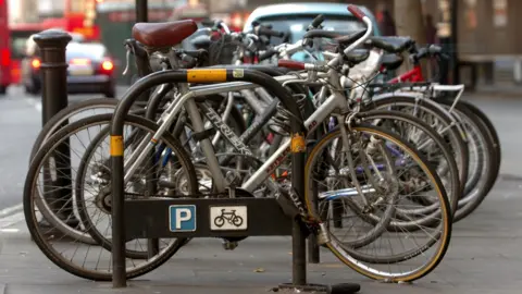 PA Media Bikes locked