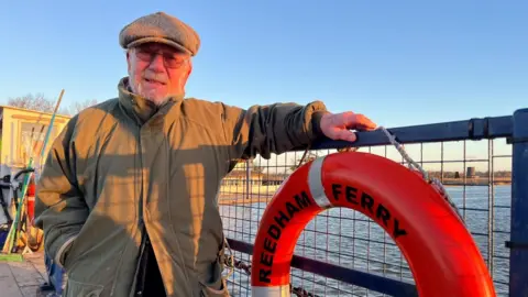 Andrew Turner/Norfolk David Archer at the Reedham Ferry on the River Yare in Norfolk