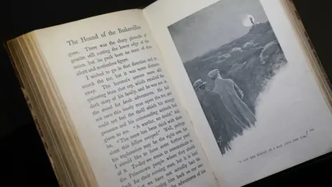 PA Media A first edition of The Hound of the Baskervilles by Arthur Conan Doyle