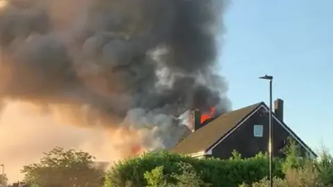 The blaze on Manor Close