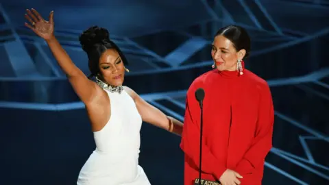 Getty Images Tiffany Haddish and Maya Rudolph