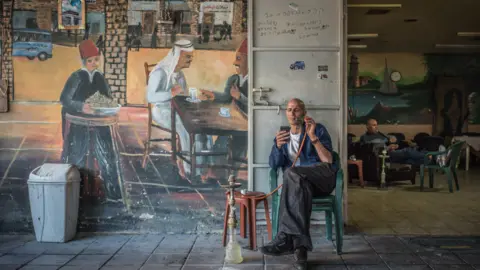 Diego Cupolo/NurPhoto via Getty Images Cafe in Jaffa, Israel