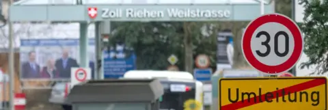 Getty Images Swiss border with Germany