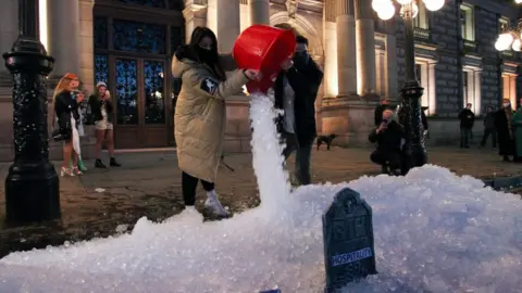 Getty Images Glasgow protest