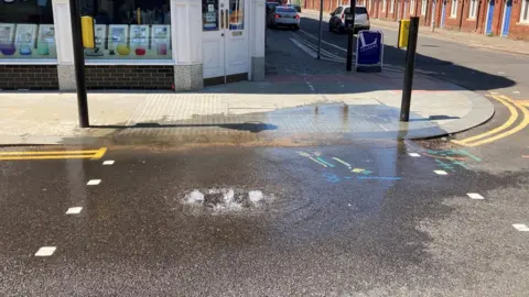 BBC A water problem on Bedford High Street