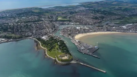 LDRS Aerial view of Weymouth Harbour