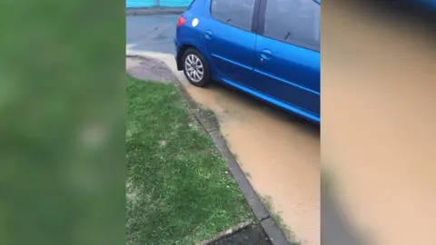 flooding next to the new Meadow Gardens site