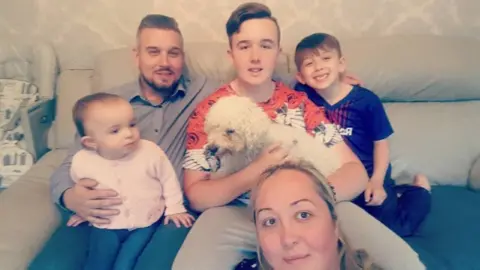 Harcup family The Harcup family with Mia