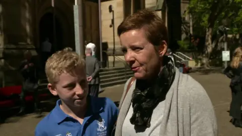 Woman and child in Sydney