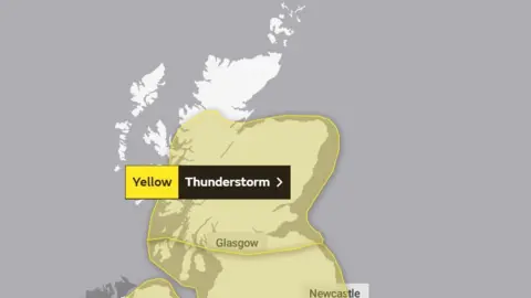 Met Office Yellow warning