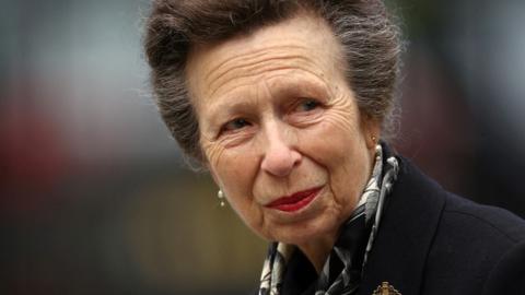 Princess Anne meets Queen well-wishers on Scotland visit - BBC News