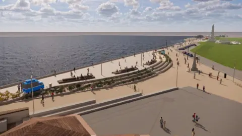 Portsmouth City Council Artist's impression of what the sea front might look like