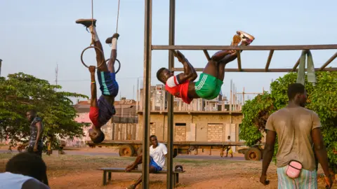  Ricci Shryock The youth exercising