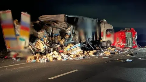 National Highways Scene of the crash