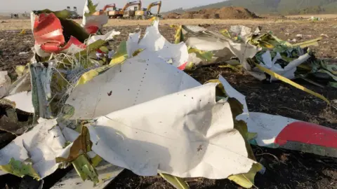 Getty Images Debris from Ethiopian Airlines flight 302