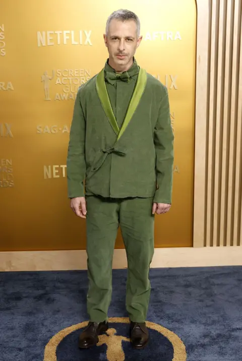 EPA Jeremy Strong attends the 31st Annual Screen Actors Guild Awards at Shrine Auditorium and Expo Hall on February 23, 2025 in Los Angeles, California