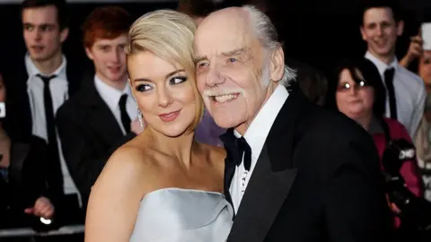 Getty Images Sheridan Smith with her father Colin at the 2011 Olivier Awards