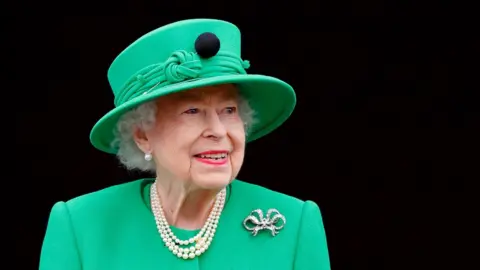 Getty Images The Queen at the Jubilee celebrations
