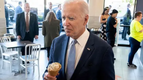 US President Joe Biden in Oregon, on October 15, 2022.