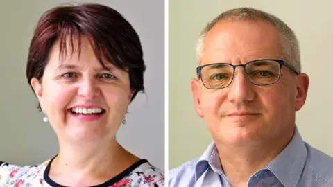 Association of Colleges Catherine Sezen (l) and Eddie Playfair