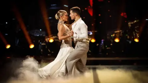 PA Media Helen and Gorka performing on Sunday night