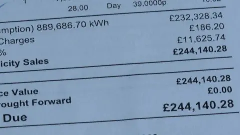 Patrick Langmaid's invoice