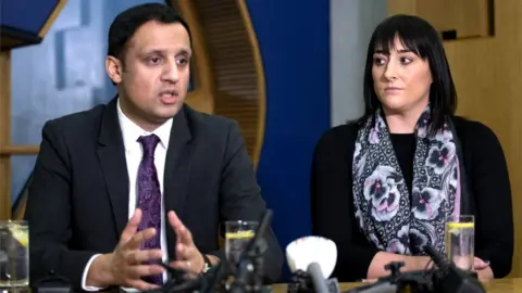 PA Media Anas Sarwar and Milly Main's mother Kimberly Darroch