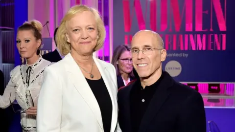 Getty Images Mehg Whitman and Jeffrey Katzenberg