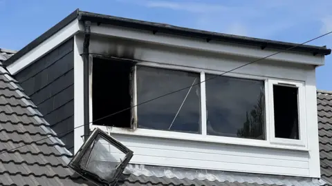 Brian Punter-Mathews/BBC Scene of fire