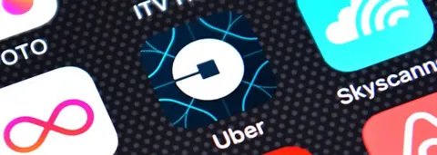 Getty Images Uber app icon