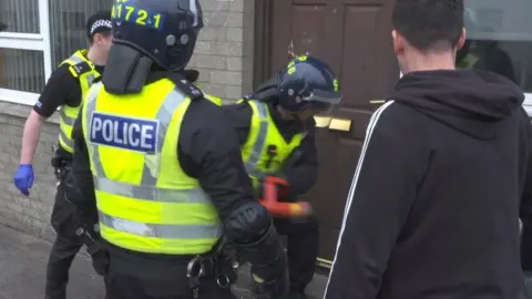 BBC Police raid in Fraserburgh