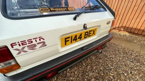 Mike Liggins/BBC Rear view of Fiesta XR2