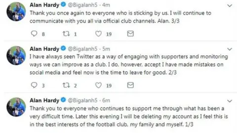 Twitter Alan Hardy's tweets