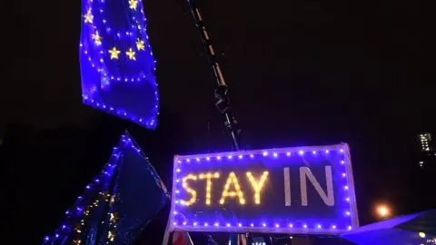 EPA Anti-Brexit protests outside Parliament
